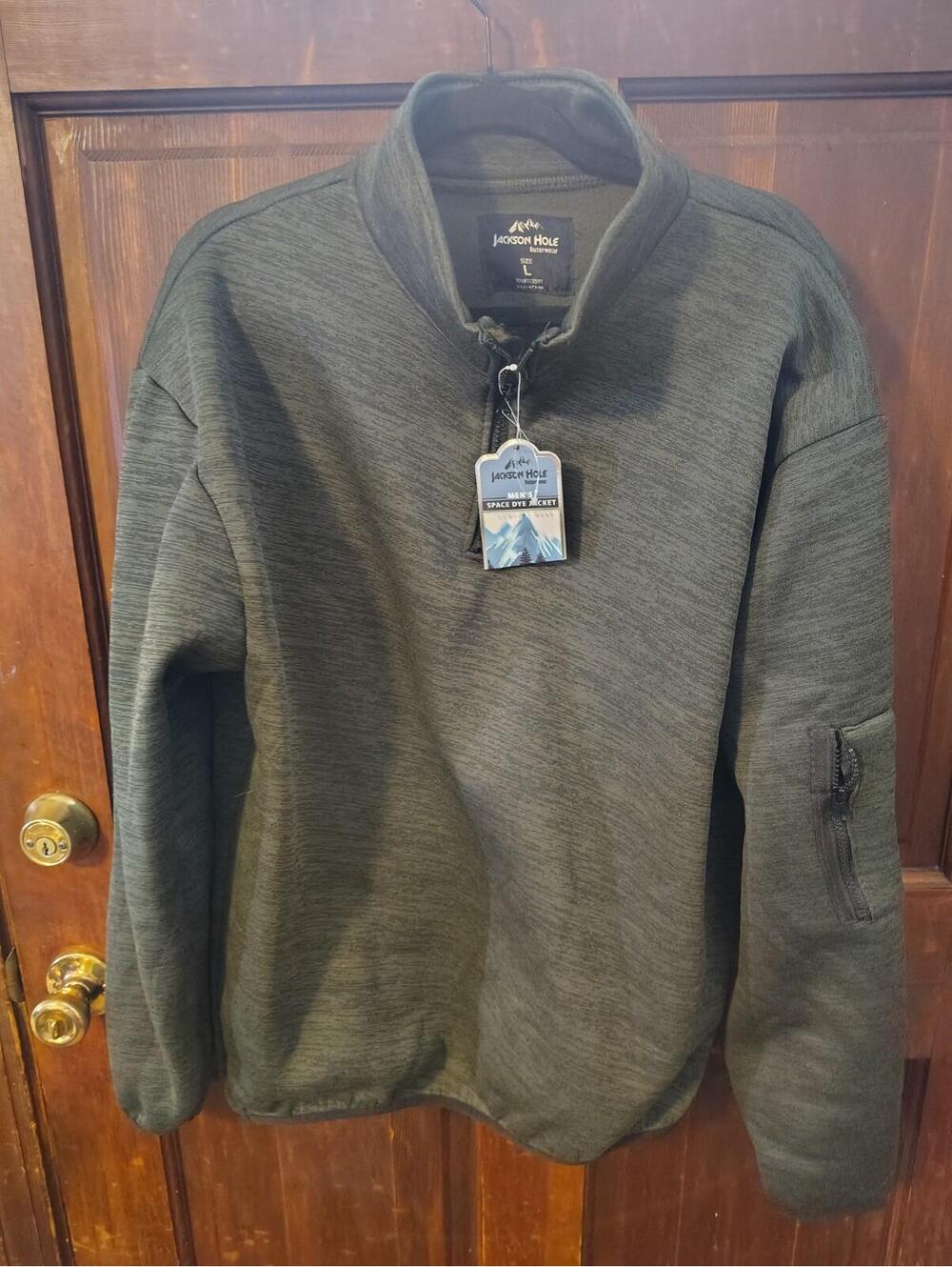 Jackson Hole Men's Space Dye Quarter-Zip Space Dye Jacket is a cozy pullover